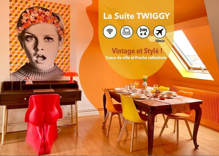 La Twiggy , 70's Vintage, Center Apartment